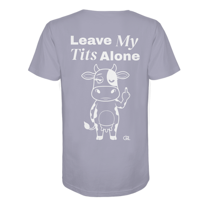 Finger Cow Rücken-Print – Lavender Bio Shirt | GÖRL Feminist Statement Wear Berlin
