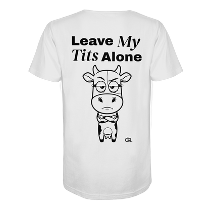 Annoyed Cow Rücken-Print – Weiss Bio Shirt | GÖRL Feminist Statement Wear Berlin