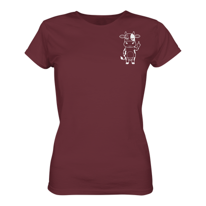 Finger Cow Statement-Print – Burgundy Fitted Shirt | GÖRL Bio-Baumwolle, DTF-Druck in DE