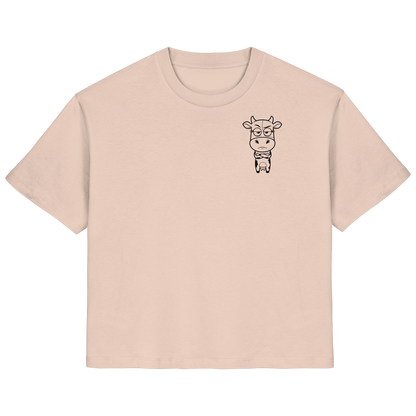 Annoyed Cow Statement-Print – Fraiche Peche Fitted Shirt | GÖRL Bio-Baumwolle, DTF-Druck in DE