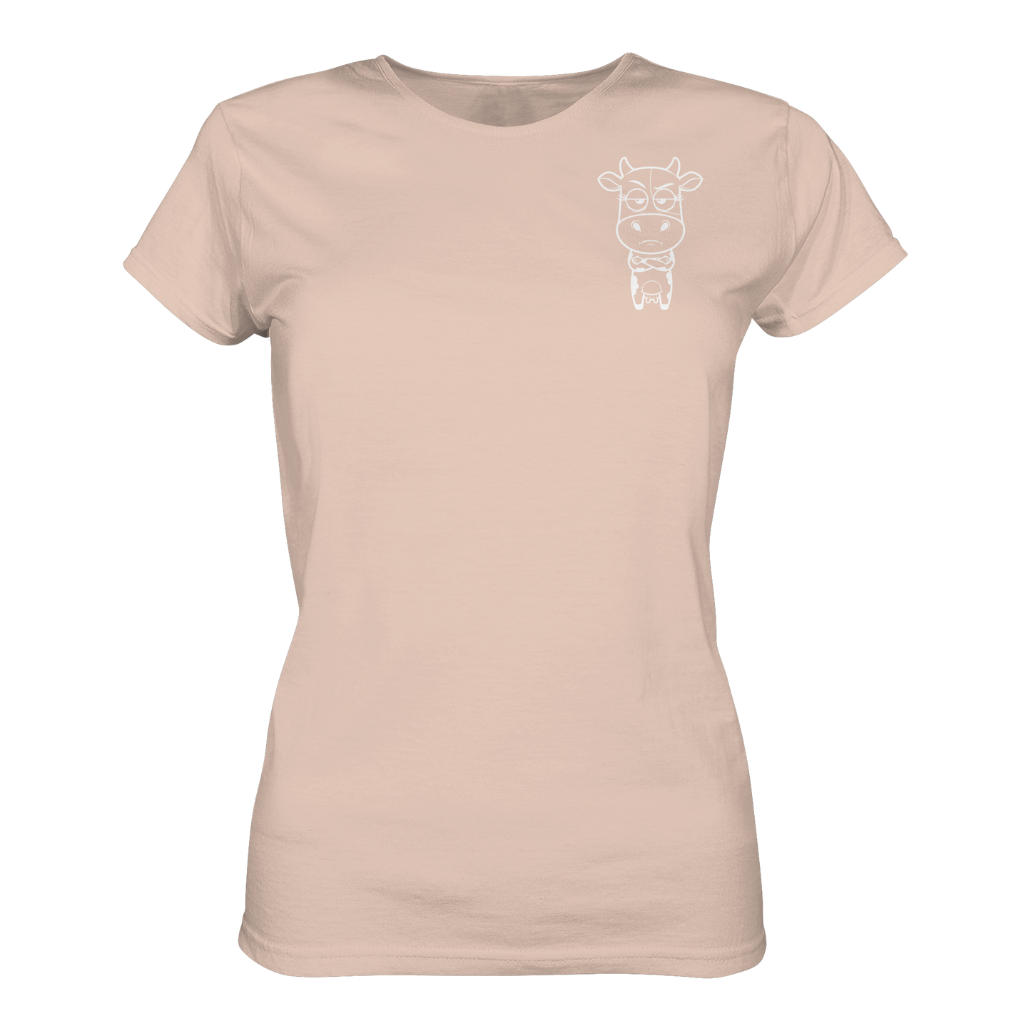 Annoyed Cow Statement-Print – Fraiche Peche Fitted Shirt | GÖRL Bio-Baumwolle, DTF-Druck in DE