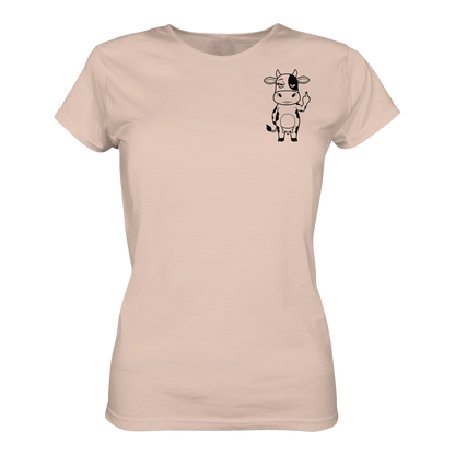 Finger Cow Statement-Print – Fraiche Peche Fitted Shirt | GÖRL Bio-Baumwolle, DTF-Druck in DE