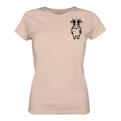 Angry Cow Statement-Print – Fraiche Peche Fitted Shirt | GÖRL Bio-Baumwolle, DTF-Druck in DE