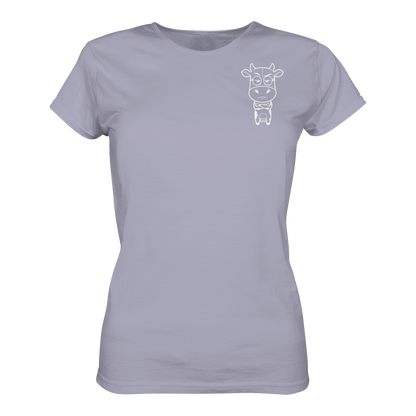 Annoyed Cow Statement-Print – Lavender Fitted Shirt | GÖRL Bio-Baumwolle, DTF-Druck in DE