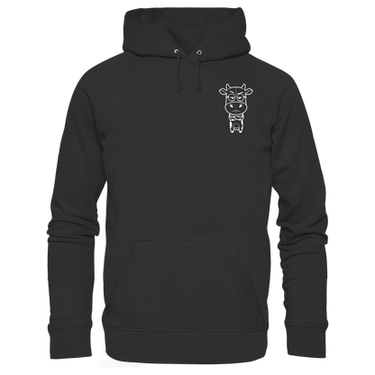 Annoyed Cow Statement-Print – Schwarz Hoodie | GÖRL Bio-Baumwolle, DTF-Druck in DE