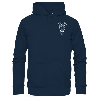 Annoyed Cow Statement-Print – French Navy Hoodie | GÖRL Bio-Baumwolle, DTF-Druck in DE