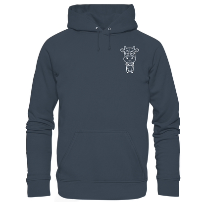 Annoyed Cow Statement-Print – India Ink Grey Hoodie | GÖRL Bio-Baumwolle, DTF-Druck in DE