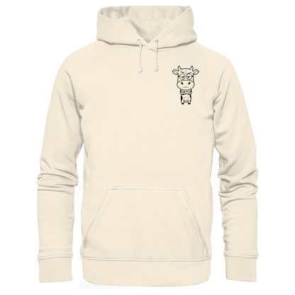 Annoyed Cow Statement-Print – Natural Raw Hoodie | GÖRL Bio-Baumwolle, DTF-Druck in DE