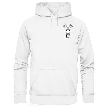 Annoyed Cow Statement-Print – Weiss Hoodie | GÖRL Bio-Baumwolle, DTF-Druck in DE