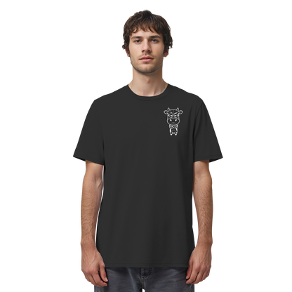 Annoyed Cow Statement-Print – Schwarz Bio Shirt | GÖRL Bio-Baumwolle, DTF-Druck in DE