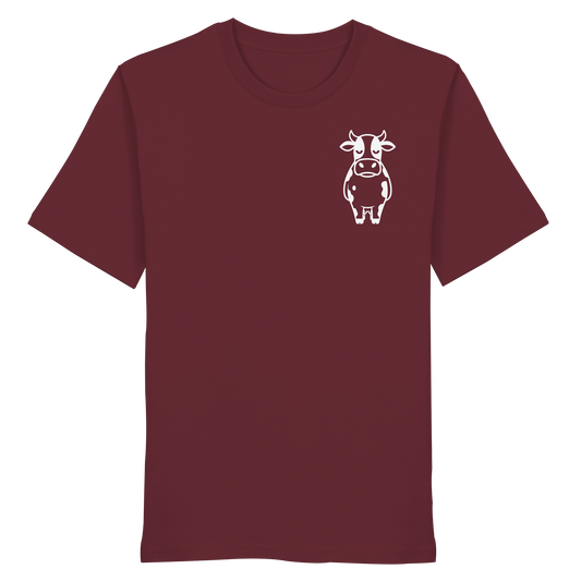 Angry Cow Statement-Print – Burgundy Bio Shirt | GÖRL Bio-Baumwolle, DTF-Druck in DE