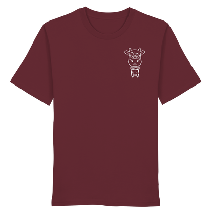 Annoyed Cow Statement-Print – Burgundy Bio Shirt | GÖRL Bio-Baumwolle, DTF-Druck in DE