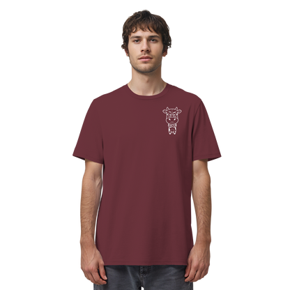 Annoyed Cow Statement-Print – Burgundy Bio Shirt | GÖRL Bio-Baumwolle, DTF-Druck in DE
