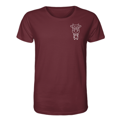 Annoyed Cow Statement-Print – Burgundy Bio Shirt | GÖRL Bio-Baumwolle, DTF-Druck in DE