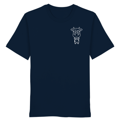Annoyed Cow Statement-Print – French Navy Bio Shirt | GÖRL Bio-Baumwolle, DTF-Druck in DE