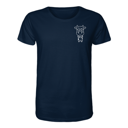 Annoyed Cow Statement-Print – French Navy Bio Shirt | GÖRL Bio-Baumwolle, DTF-Druck in DE