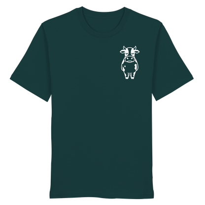 Angry Cow Statement-Print – Glazed Green Bio Shirt | GÖRL Bio-Baumwolle, DTF-Druck in DE