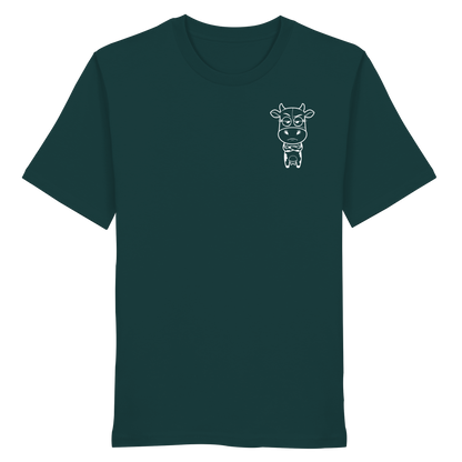 Annoyed Cow Statement-Print – Glazed Green Bio Shirt | GÖRL Bio-Baumwolle, DTF-Druck in DE