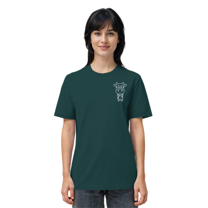 Annoyed Cow Statement-Print – Glazed Green Bio Shirt | GÖRL Bio-Baumwolle, DTF-Druck in DE