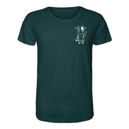 Finger Cow Statement-Print – Glazed Green Bio Shirt | GÖRL Bio-Baumwolle, DTF-Druck in DE