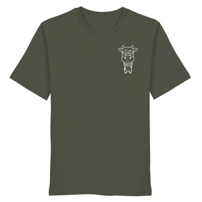 Annoyed Cow Statement-Print – Khaki Bio Shirt | GÖRL Bio-Baumwolle, DTF-Druck in DE