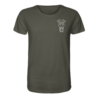 Annoyed Cow Statement-Print – Khaki Bio Shirt | GÖRL Bio-Baumwolle, DTF-Druck in DE