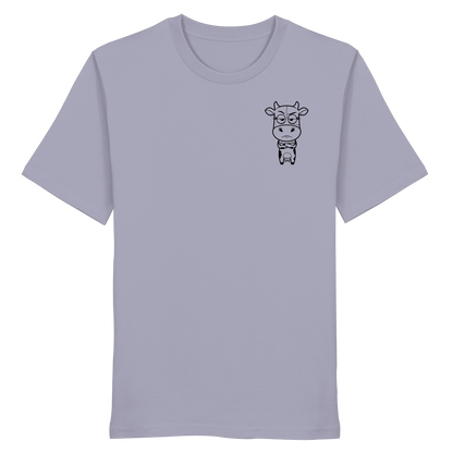 Annoyed Cow Statement-Print – Lavender Bio Shirt | GÖRL Bio-Baumwolle, DTF-Druck in DE