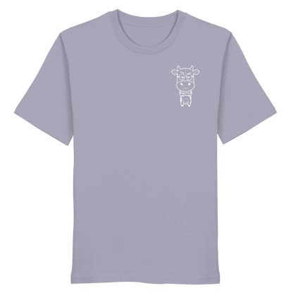 Annoyed Cow Statement-Print – Lavender Bio Shirt | GÖRL Bio-Baumwolle, DTF-Druck in DE