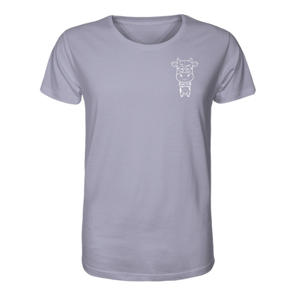Annoyed Cow Statement-Print – Lavender Bio Shirt | GÖRL Bio-Baumwolle, DTF-Druck in DE