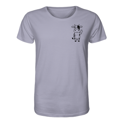Finger Cow Statement-Print – Lavender Bio Shirt | GÖRL Bio-Baumwolle, DTF-Druck in DE