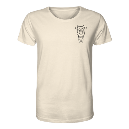 Annoyed Cow Statement-Print – Natural Raw Bio Shirt | GÖRL Bio-Baumwolle, DTF-Druck in DE
