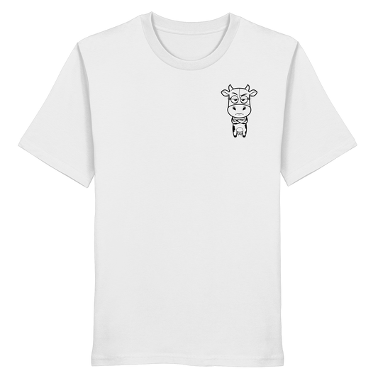 Annoyed Cow Statement-Print – Weiss Bio Shirt | GÖRL Bio-Baumwolle, DTF-Druck in DE